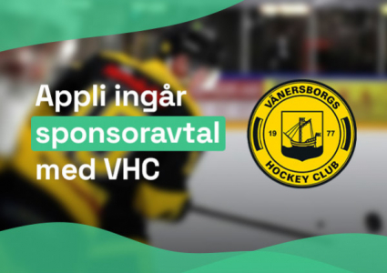 Appli tecknar sponsoravtal med Vänersborgs HC